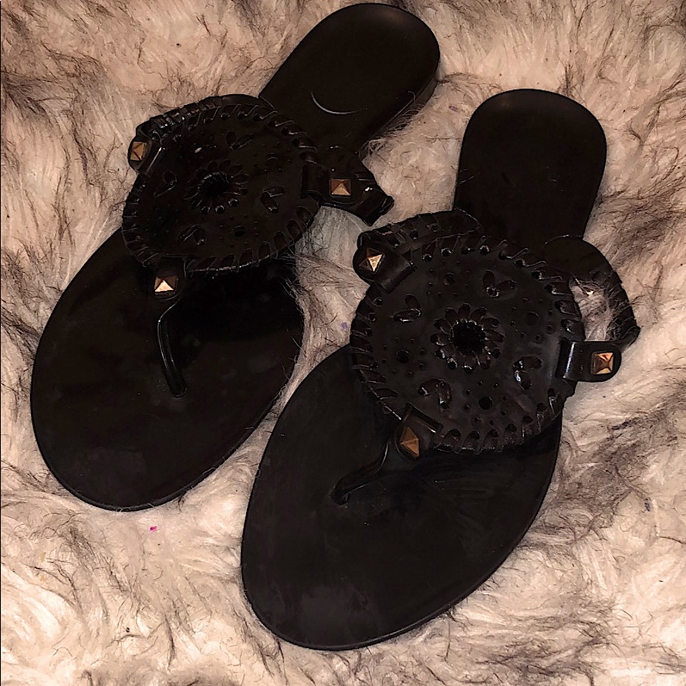 Jack Rogers Georgica Jellys Black 7.5 W